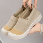 Damen Atmungsaktive Slip-On Freizeitschuhe mit elastischem Obermaterial R&B
