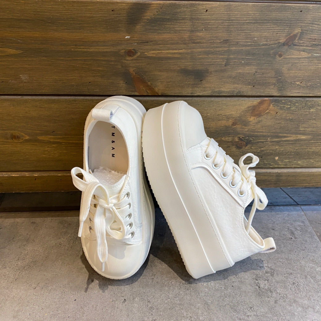 Damen Plateau-Sneaker mit robuster Gummisohle und komfortabler Dämpfung