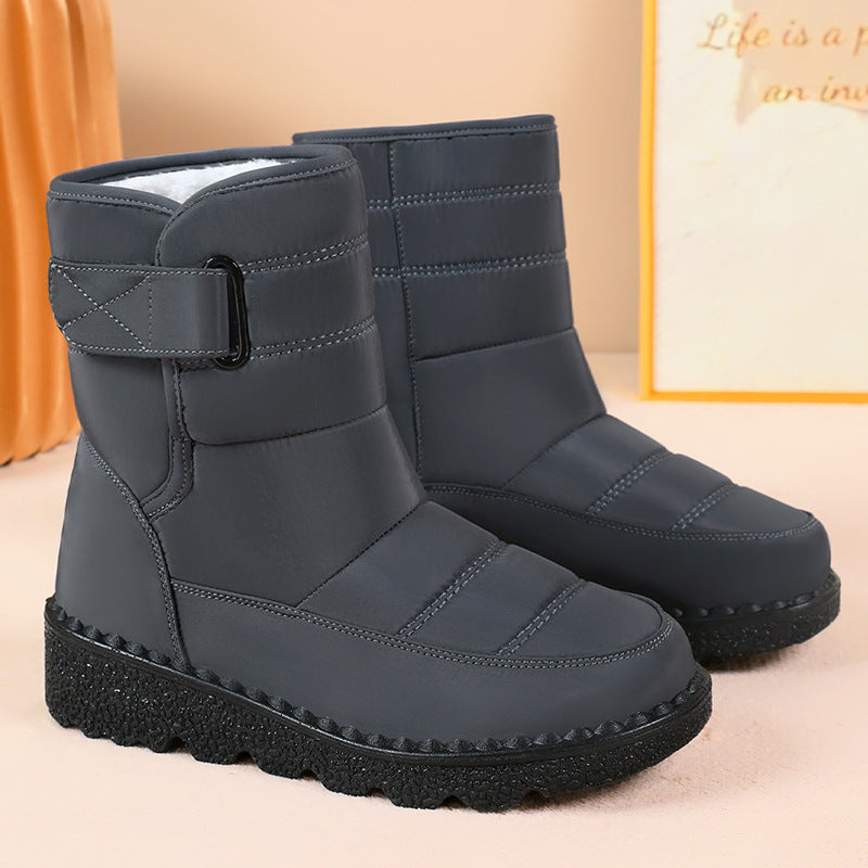 Damen Isolierte Winterstiefel mit praktischem Klettverschluss R&B