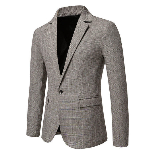 Herren eleganter Blazer im Herringbone-Design R&B