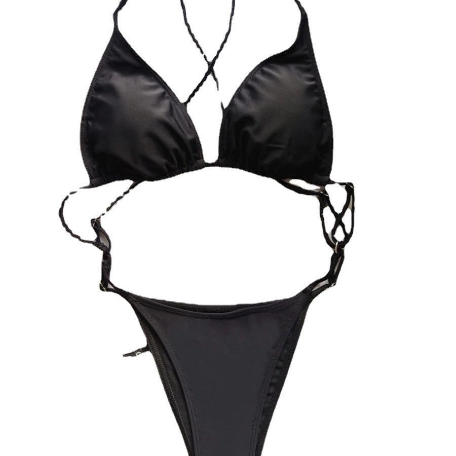 Damen Triangel-Bikini mit verstellbaren Trägern und raffinierten Details R&B