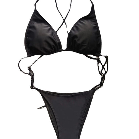 Damen Triangel-Bikini mit verstellbaren Trägern und raffinierten Details R&B