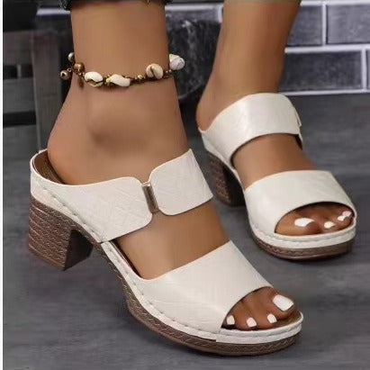 Damen Wedge-Sandalen mit komfortabler Riemenstruktur und modischem Design R&B