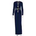Damen Glamouröses Abendkleid mit raffinierten Cut-Outs und funkelnden Details R&B