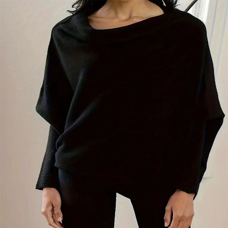 Damen lässiger Schal-Pullover R&B