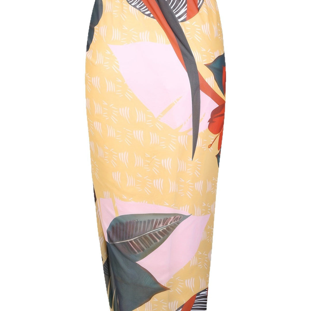 Damen Einteiliger Badeanzug mit elegantem Wickelrock R&B