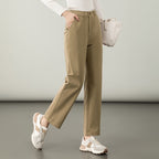 Damen elegante Stoffhose mit elastischem Bund