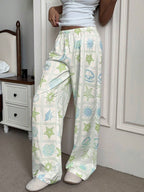 Damen Legere Palazzo-Hosen