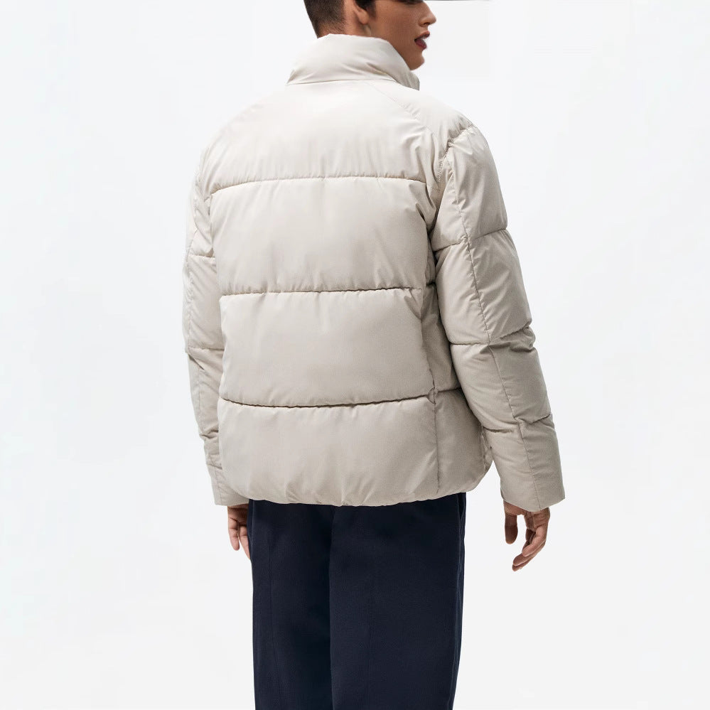 Damen gesteppte Winterjacke mit hochschließendem Kragen und praktischen Taschen Hedi-Mode