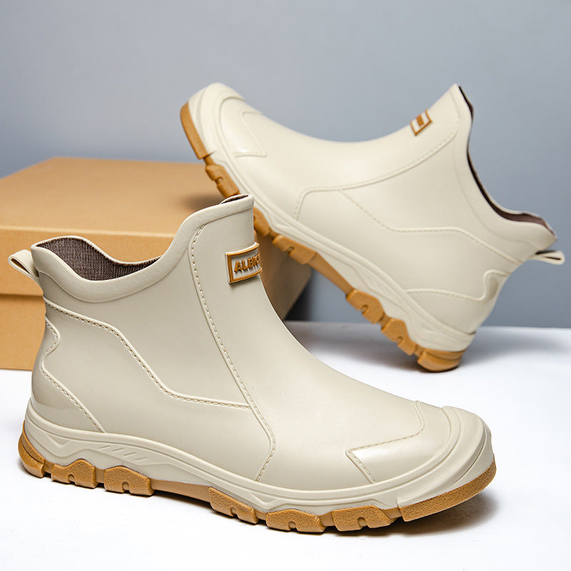 Herren Gummistiefel mit rutschfester Sohle und flexiblem Einstieg R&B