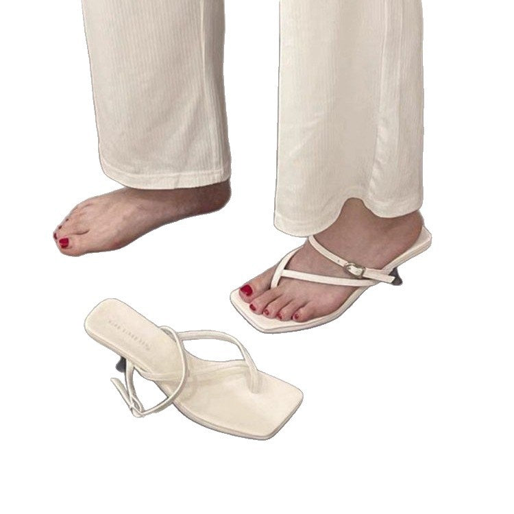 Damen elegante Zehentrenner mit modischem Riemchen-Design R&B