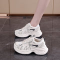 Damen Sportliche Sneakers mit atmungsaktiven Mesh-Einsätzen und stoßdämpfender Sohle R&B