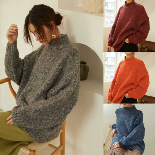 Damen Grobstrick Pullover R&B
