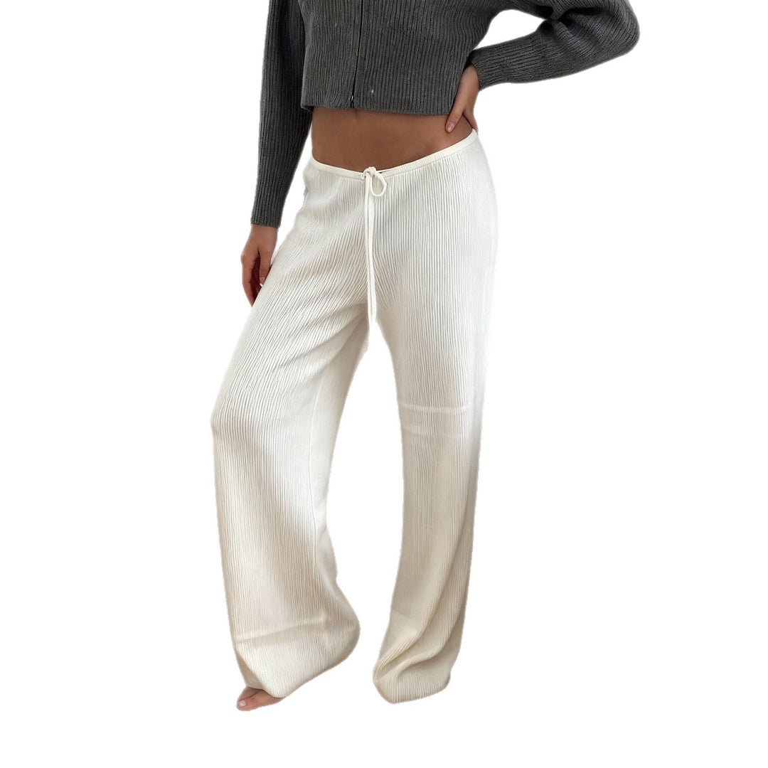 Damen Weite Jersey-Hose mit elastischem Bund und Kordelzug R&B