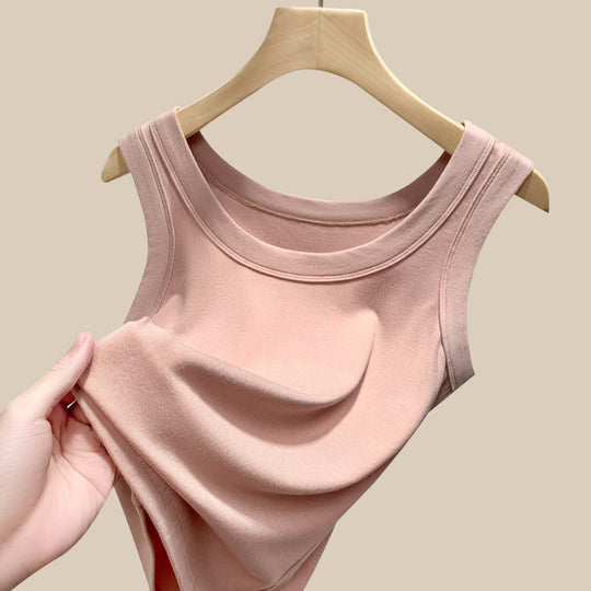 Damen ärmelloses Basic-Top aus hochwertigem Material R&B