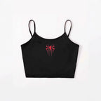 Damen Crop-Top mit kreativem Herz-Design R&B