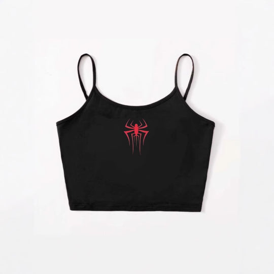 Damen Crop-Top mit kreativem Herz-Design R&B