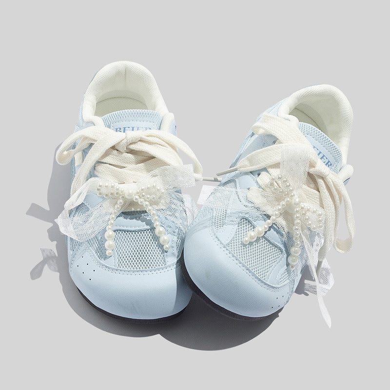 Damen Sportliche Sneakers mit innovativem Riemenanpassungssystem und atmungsaktiver Mesh-Oberfläche