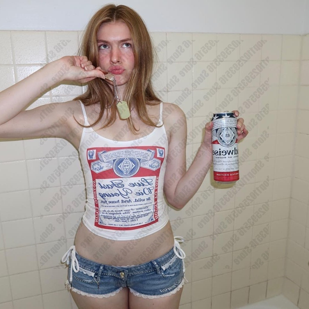 Damen ärmelloses Tanktop mit kreativem Druck R&B