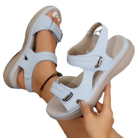 Damen Komfortable Sandalen mit verstellbarem Riemendesign und rutschfester Sohle R&B