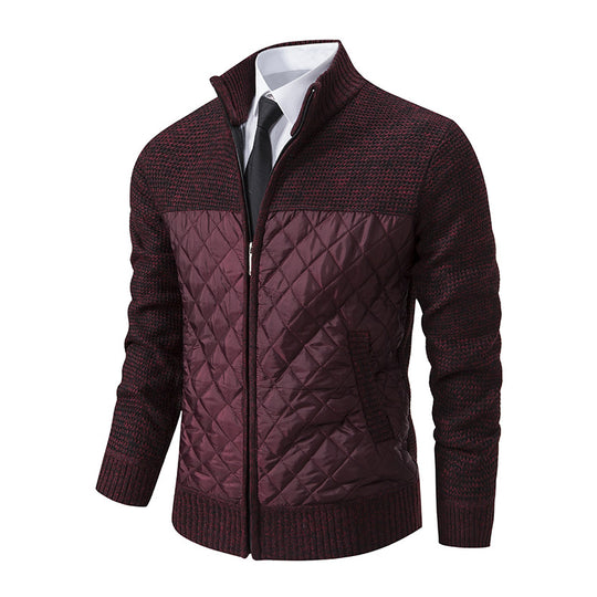 Herren gesteppte Freizeitjacke mit hochschließendem Kragen und praktischen Taschen R&B