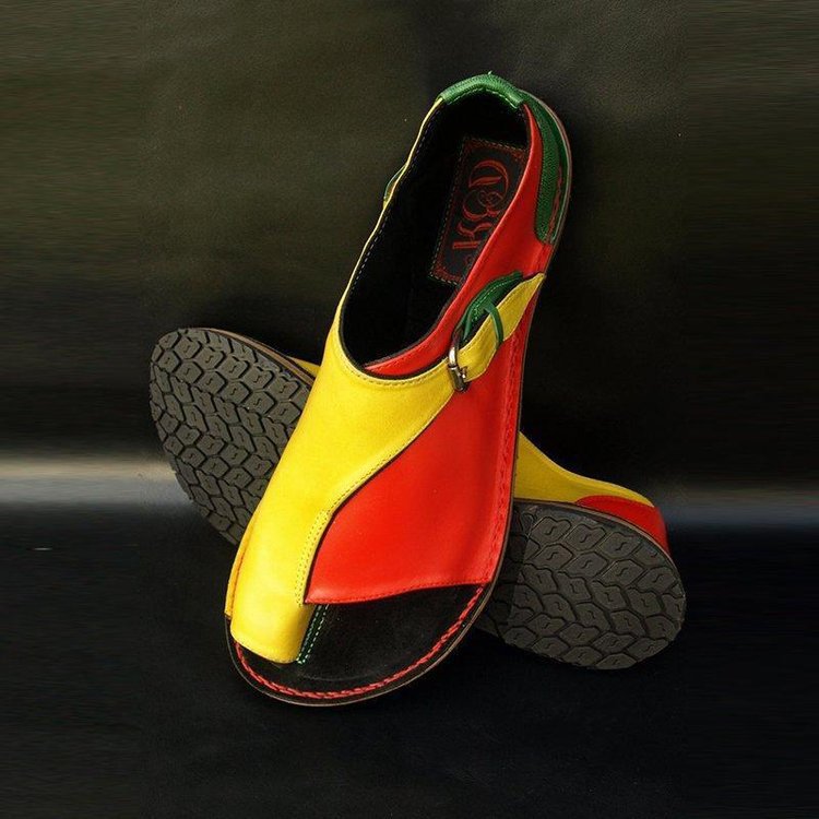 Damen Komfortable Zehensteg-Sandalen mit verstellbarem Riemen und anatomischem Fußbett R&B