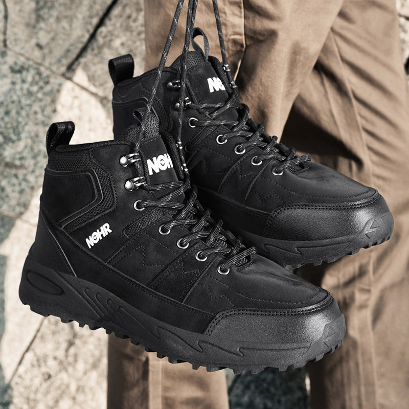 Damen Outdoor-Wanderschuhe mit rutschfester Profilsohle und hohem Schaft