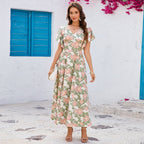 Damen Maxikleid mit Blumenmuster R&B