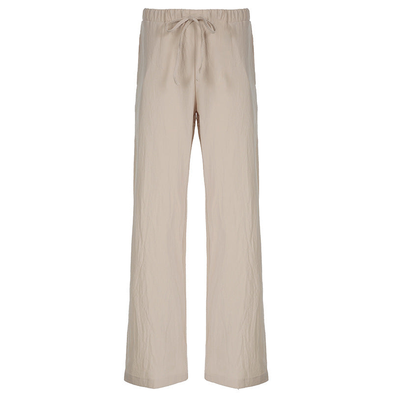Damen weite Sommerhose mit verstellbarem Bund und praktischen Seitentaschen R&B