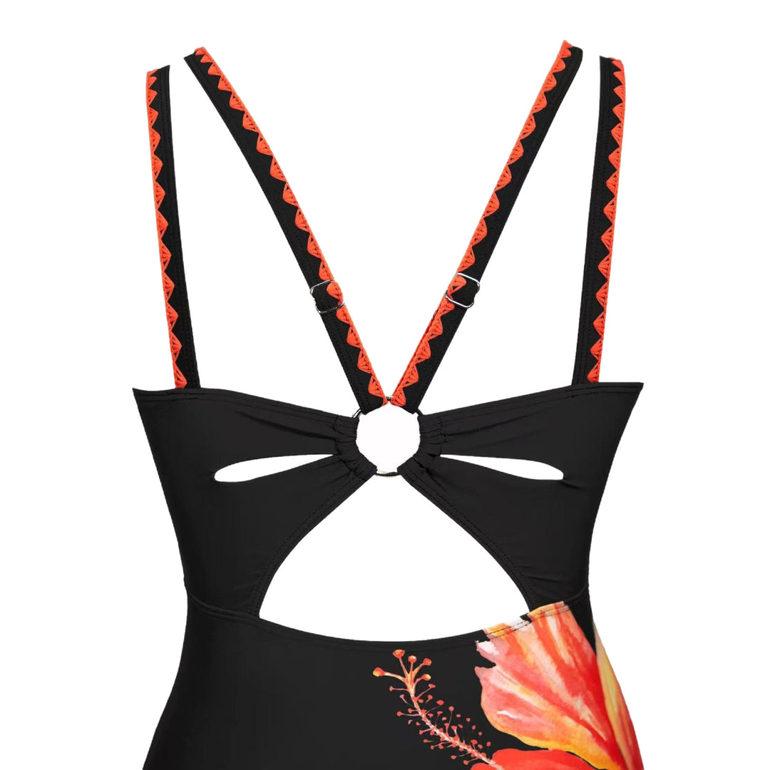 Damen Eleganter Einteiler mit floralen Akzenten R&B