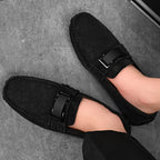 Herren Elegante Mokassins mit modischer Schnalle R&B