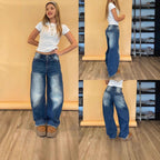 Damen Lockere Jeans im bequemen Alltagsstil