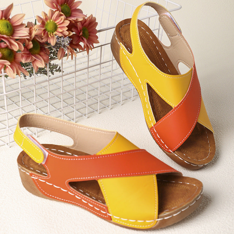 Damen Komfortable und elegante Clogs mit Kreuzriemen R&B