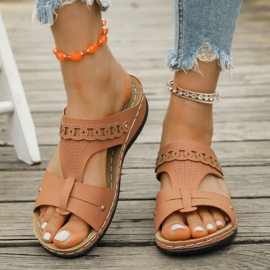 Damen Komfortable Sandalen mit stilvollem Riemchendesign R&B