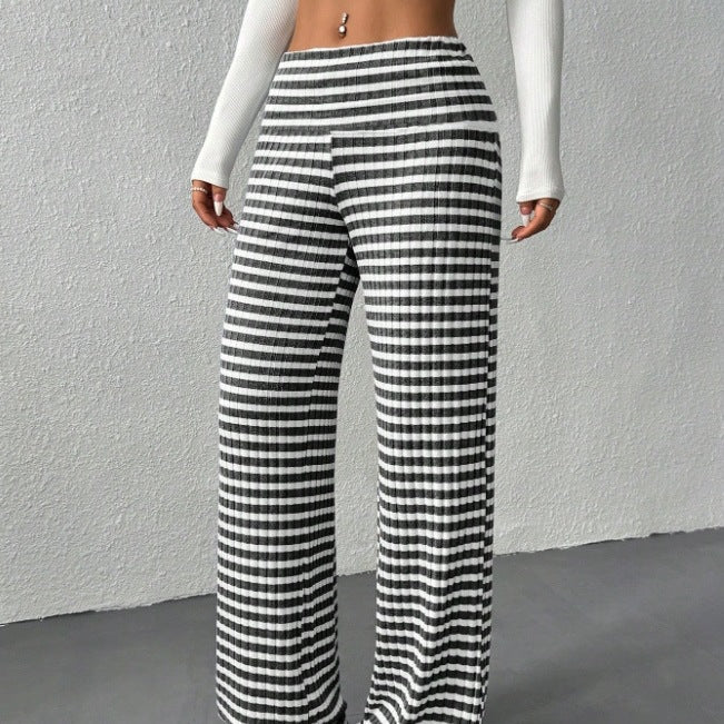 Damen weite Streifenhose R&B