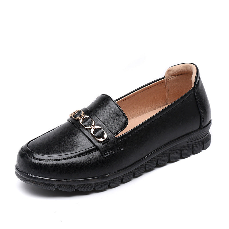 Damen Mokassins mit modischem Kettendetail und rutschfester Sohle R&B