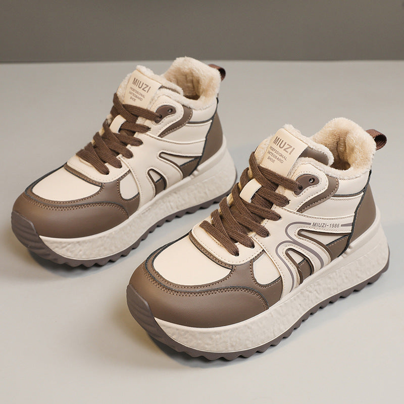 Damen Hochwertige Trend-Sneaker mit warmem Innenfutter und rutschfester Sohle R&B