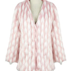 Damen Fluffige Kunstfelljacke mit langem Schnitt und lockerem Design R&B