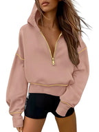 Damen Sportliche Kapuzenpullover R&B