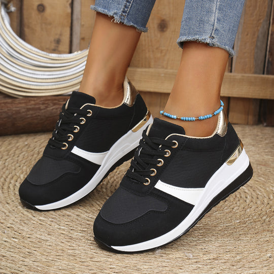 Damen modische Sneakers mit atmungsaktivem Obermaterial und gepolstertem Fußbett R&B
