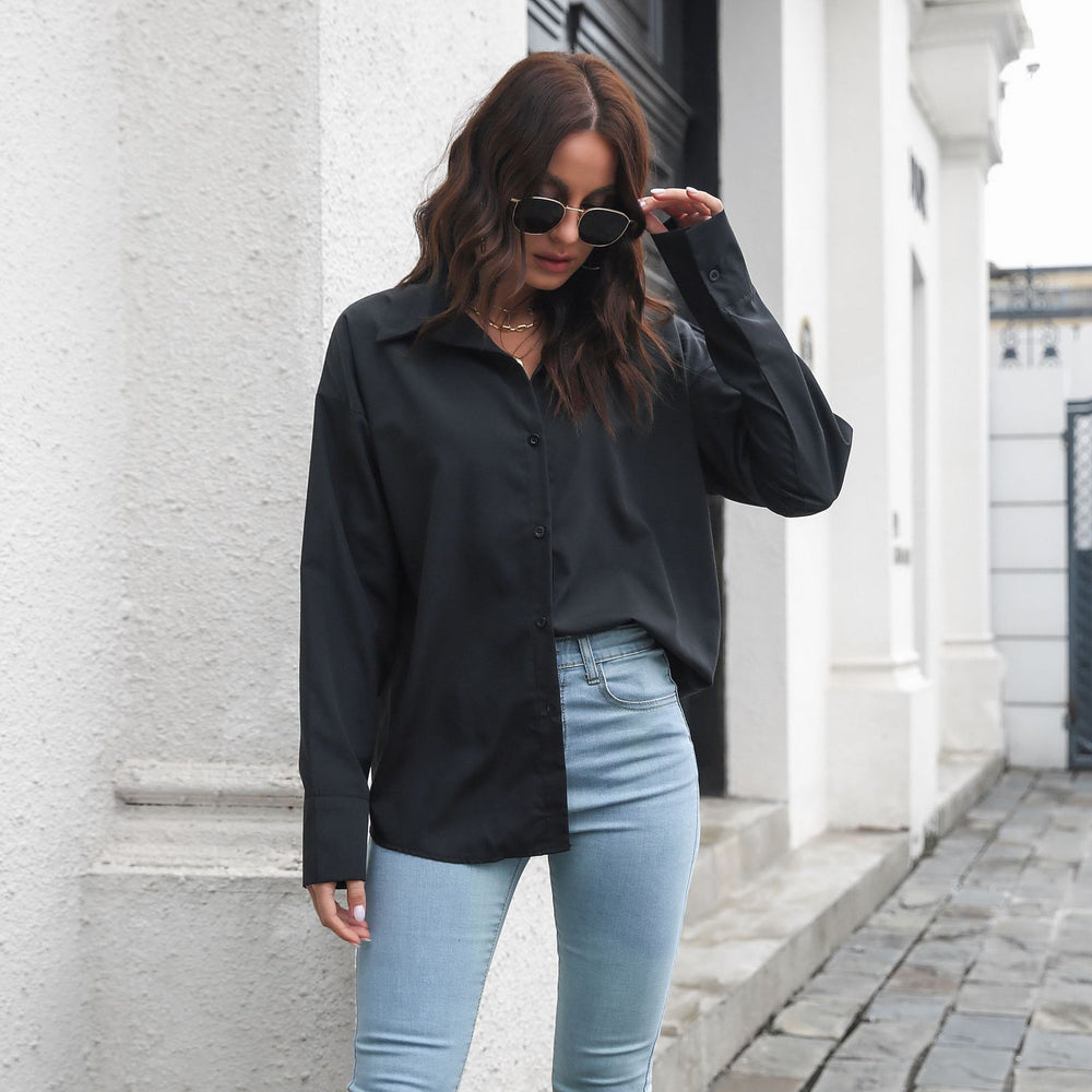 Damen Elegante Bluse mit klassischem Schnitt und lässigem Flair R&B