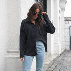 Damen Elegante Bluse mit klassischem Schnitt und lässigem Flair R&B