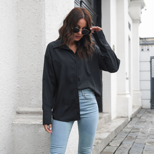 Damen Elegante Bluse mit klassischem Schnitt und lässigem Flair R&B