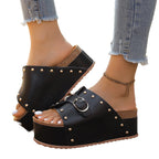 Damen Komfortable Plateau-Sandalen R&B