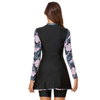 Damen Surfanzug mit elegantem Blumenmuster und hohem UV-Schutz R&B