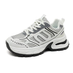 Damen sportliche Sneakers mit atmungsaktivem Obermaterial und stoßdämpfendem Design R&B
