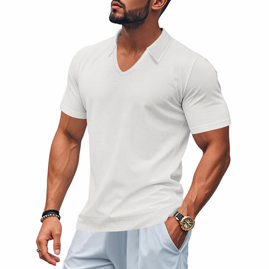 Herren Polo-Shirt mit strukturiertem Design und modernem Schnitt R&B