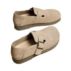 Damen Komfortable Clogs mit modischem Schnallenverschluss R&B