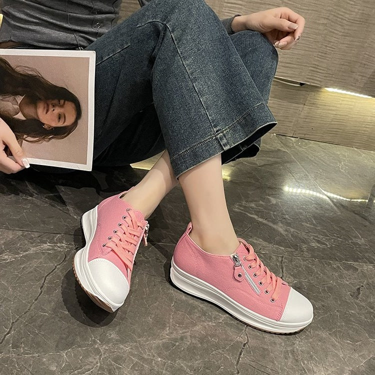 Damen modische Sneakers mit praktischem Reißverschluss und atmungsaktivem Obermaterial R&B