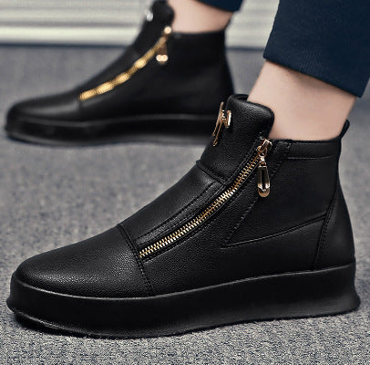 Damen Mode Stiefeletten mit Reißverschluss und gepolstertem Fußbett